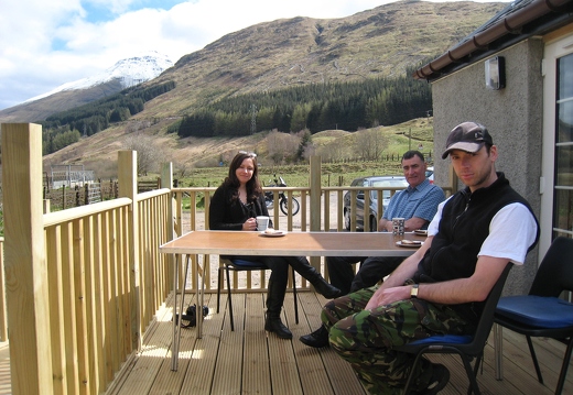 New Decking Area with view to Ben More