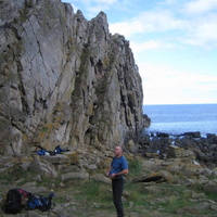 Stu and Rich picking out some routes