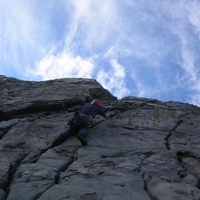 Anne-Marie on first climb of the day