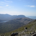 Loch Torridon to right, On Left, Loch an Eron, with tiny Loch na Craoibhe-caorainn in front