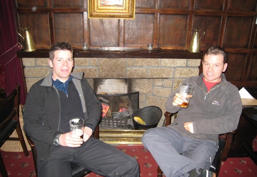 Nice pint by the fire