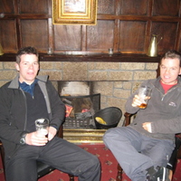 Nice pint by the fire