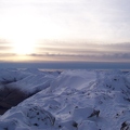 View west from the summit of Buachaille