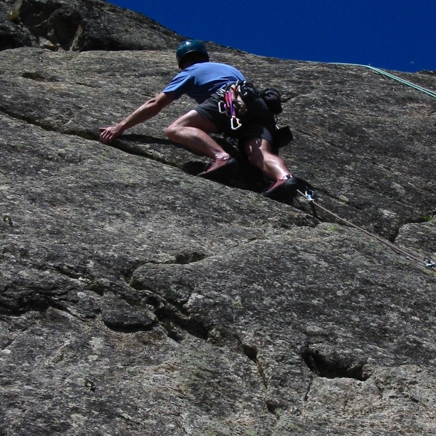 Ailefroide - Stuart on local crag