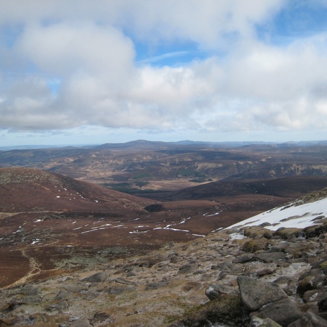 View east from the top of the Corrie