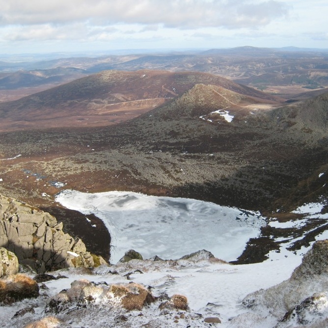 Lochnagar from the top of Black Spout Gully