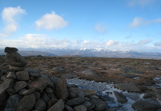 View west from the summit of Carn a' Chorie Bhaidheach