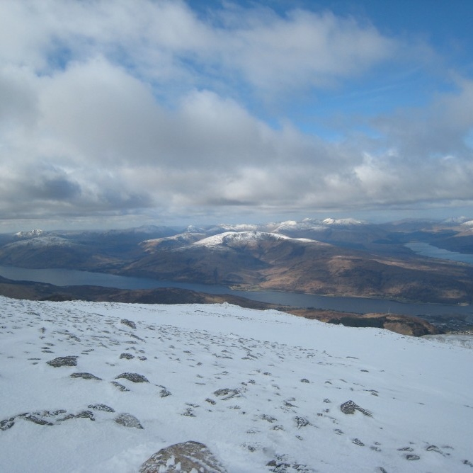 View's From Carn Dearg After Topping Out (NE)