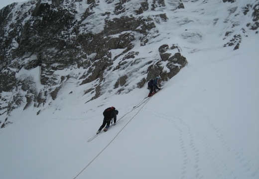 Coming down into No5 After The Traverse