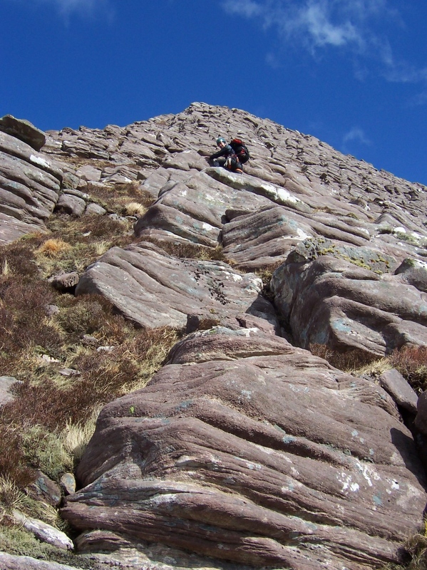 Beinn an Eoin -  Stuart on South-West Flank of Sgorr Deas.JPG