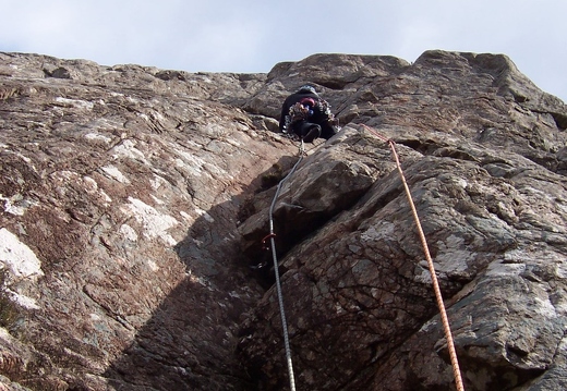 Strone Crag - Jeanie on Pollan Groove