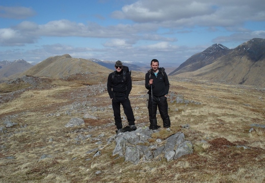 Andy & Rod on ridge to Braigh nan Uamhachan