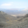 View back down corrie from Bastier-Gillean bealach