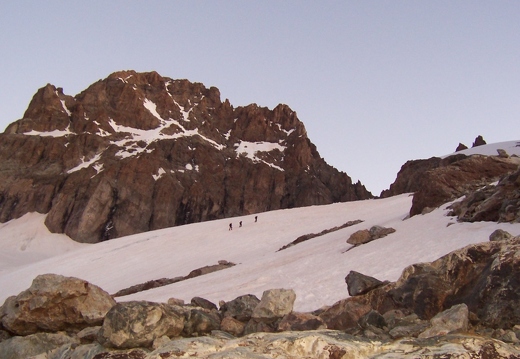 Mont Pelvoux - Adrian Jo & Greg on Sialouze Glacier