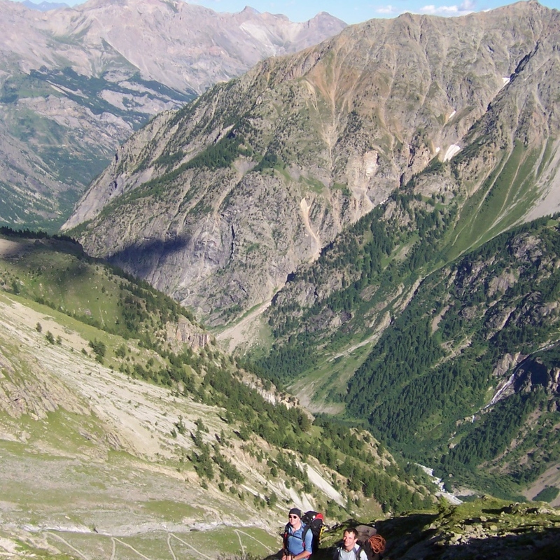 Mont Pelvoux - Descent from hut to campsite