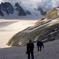 Pic de Neige Cordier - Heading up lower slopes