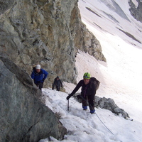 Pic de Neige Cordier - Entering Gully