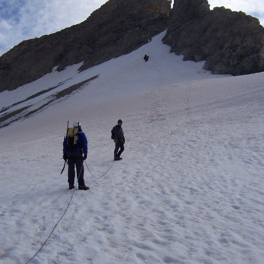 Pic de Neige Cordier - On upper snow slope