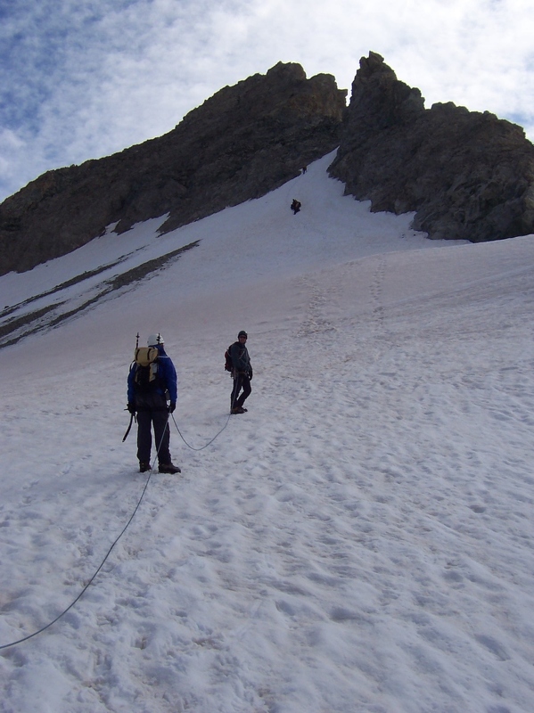 Pic de Neige Cordier - On upper snow slope.JPG