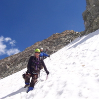 Pic de Neige Cordier - Descending upper snow slopes