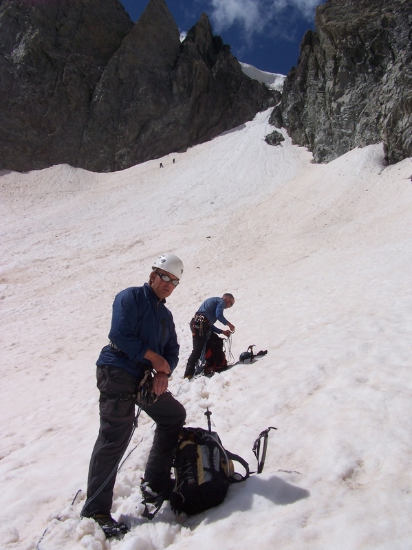 Pic de Neige Cordier - Safely down from the gully.JPG