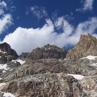 Pic de Neige Cordier - View back up to peak