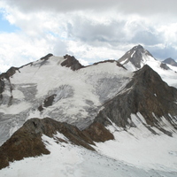 View from Saykogel - 3360m - towards Hauslabkogel