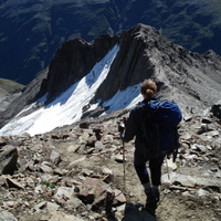 Descent from Kreuzspitze