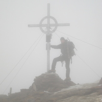 Fluchtkogel - 3500m - it looked different on the postcard!