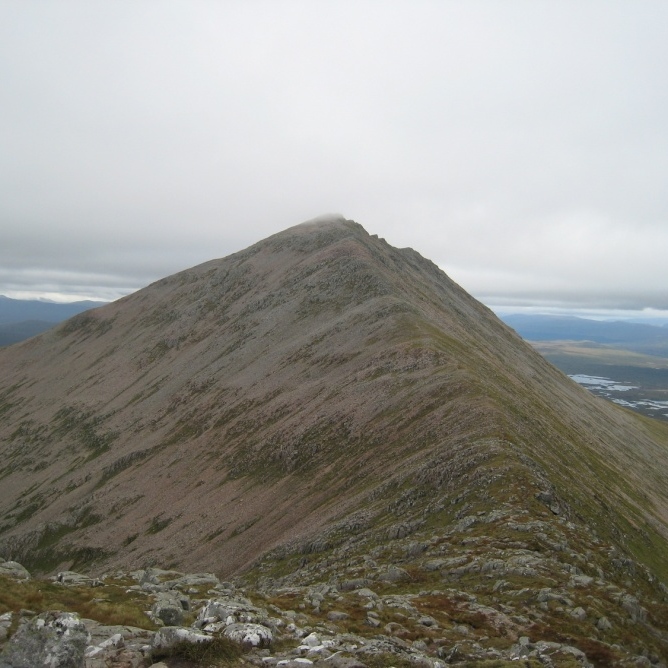 Looking up towards Meall a' Bhuiridh