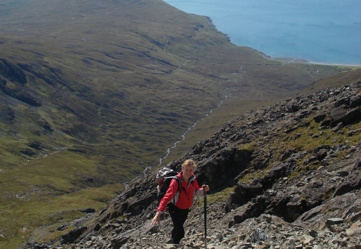 Jean heading up to S. top of Blaven