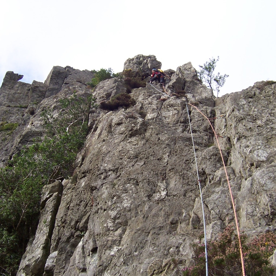 Flying Buttress - Jeanie on 1st pitch