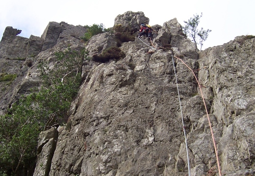 Flying Buttress - Jeanie on 1st pitch