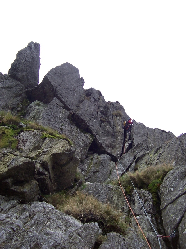 Gashed Crag - Jeanie on another brutal chimney on 6th pitch.JPG