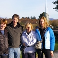 Ian, Moira, Jean and Mhairi at the Caledonian canal morning after the night before.