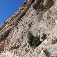 Marin - Stuart in a cave on Prats