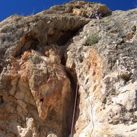 Marin - Can you spot Stuart in the cave on Petreles