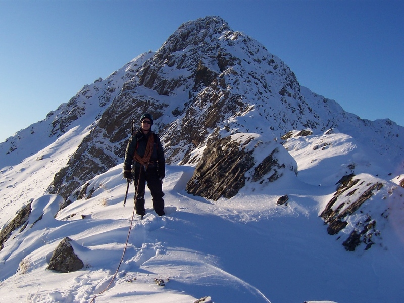 Stuart about to embard on Forcan Ridge.JPG