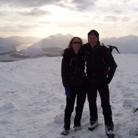 Stuart & Jeanie on Beinn Teallach