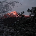 Alpenglow on Sgurr na Lapaich in Glen Affric, 1st January 2009