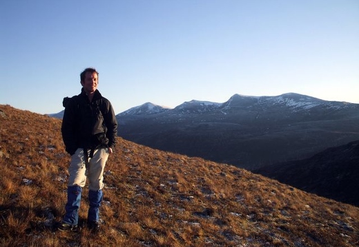 Nick B and the Strathfarrar hills, 2nd January 2009