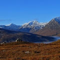 Panorama of Glen Affric hills