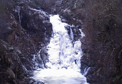 Frozen Corriemony Falls