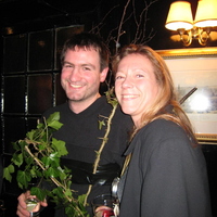 Iain & Jen (notice the spices around Jens neck!), I'll let Iain explain the tree!