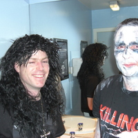 Boys getting make-up on!