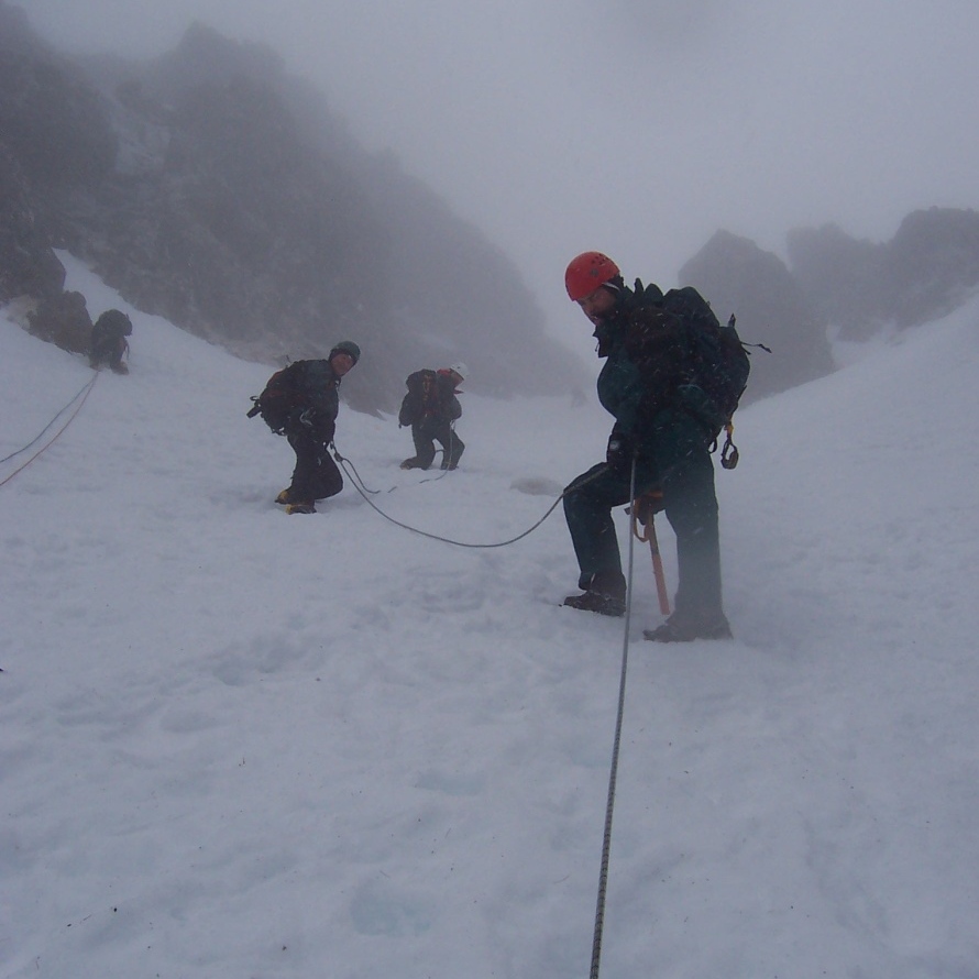 Further up the Couloir