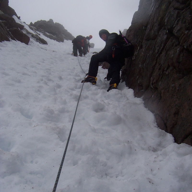 Heading up Central Gully again