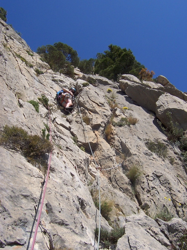 Jeanie on 3rd pitch of Espolon Central Directa.JPG