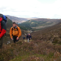 On the way to Meal Nan Ceaprachichean Colin, Nigel and Kenny