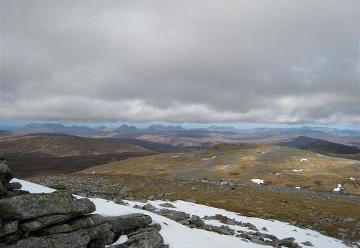 Views north west from Eididh nan Clach Geala